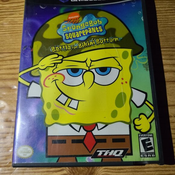Spongebob Squarepants Battle for Bikini Bottom Nintendo Gamecube Game (AS IS) - Picture 2 of 6